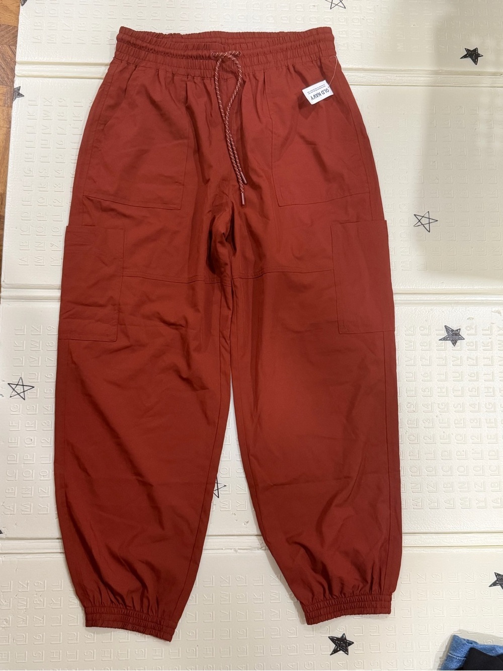 Old Navy Rust Red Track Jogger Pants